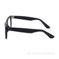 Beste Qualität Augenkleidung Unisex Mode Retro schwarze optische Brille Acetat Rahmen